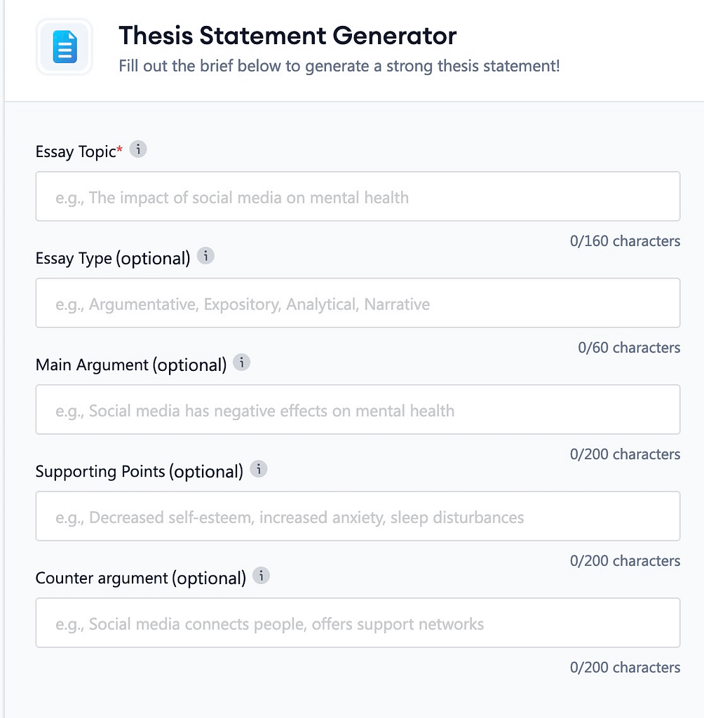 thesisGenerator