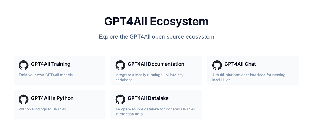 gpt4AllEcosystem